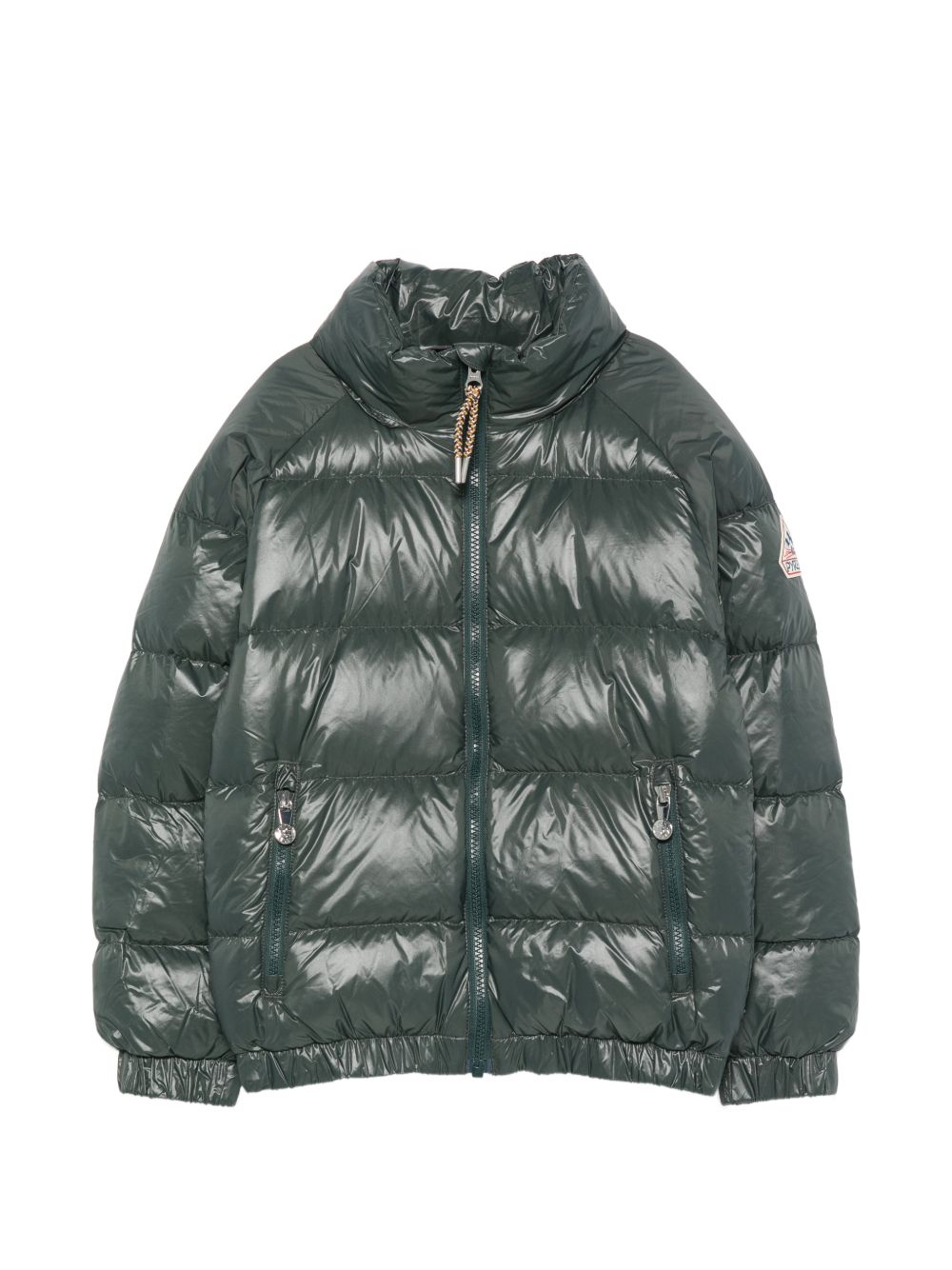 Piumino glossy per bambino Pyrenex Kids verde con imbottitura HKY019 3134 PYRENEX KIDS