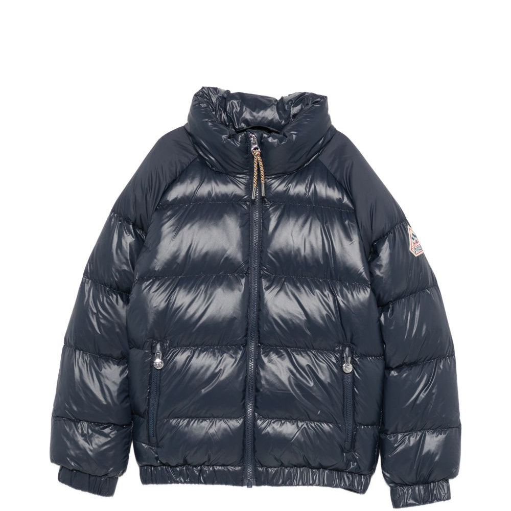 Piumino glossy per bambino Pyrenex Kids blu con imbottitura HKY019 4004 PYRENEX KIDS
