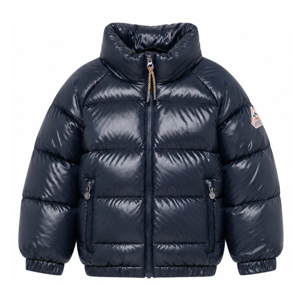 Piumino glossy per bambino Pyrenex Kids blu con imbottitura HKY019 4004 PYRENEX KIDS
