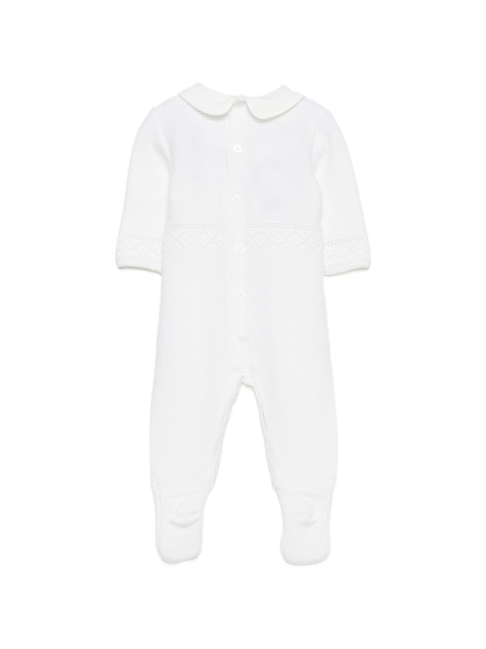 Tutina per neonati Paz Rodriguez Kids bianca con colletto alla Peter Pan 005-114016 6060 PaZ RODRIGUEZ KIDS