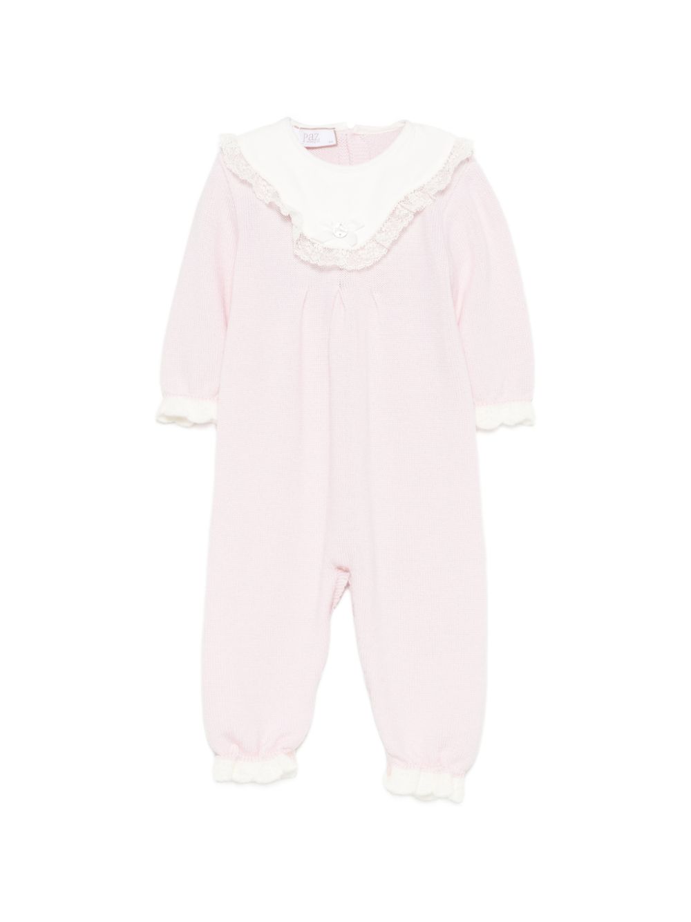 Tutina per neonata Paz Rodriguez Kids rosa con design lavorato in maglia 005-114214 3060 PaZ RODRIGUEZ KIDS