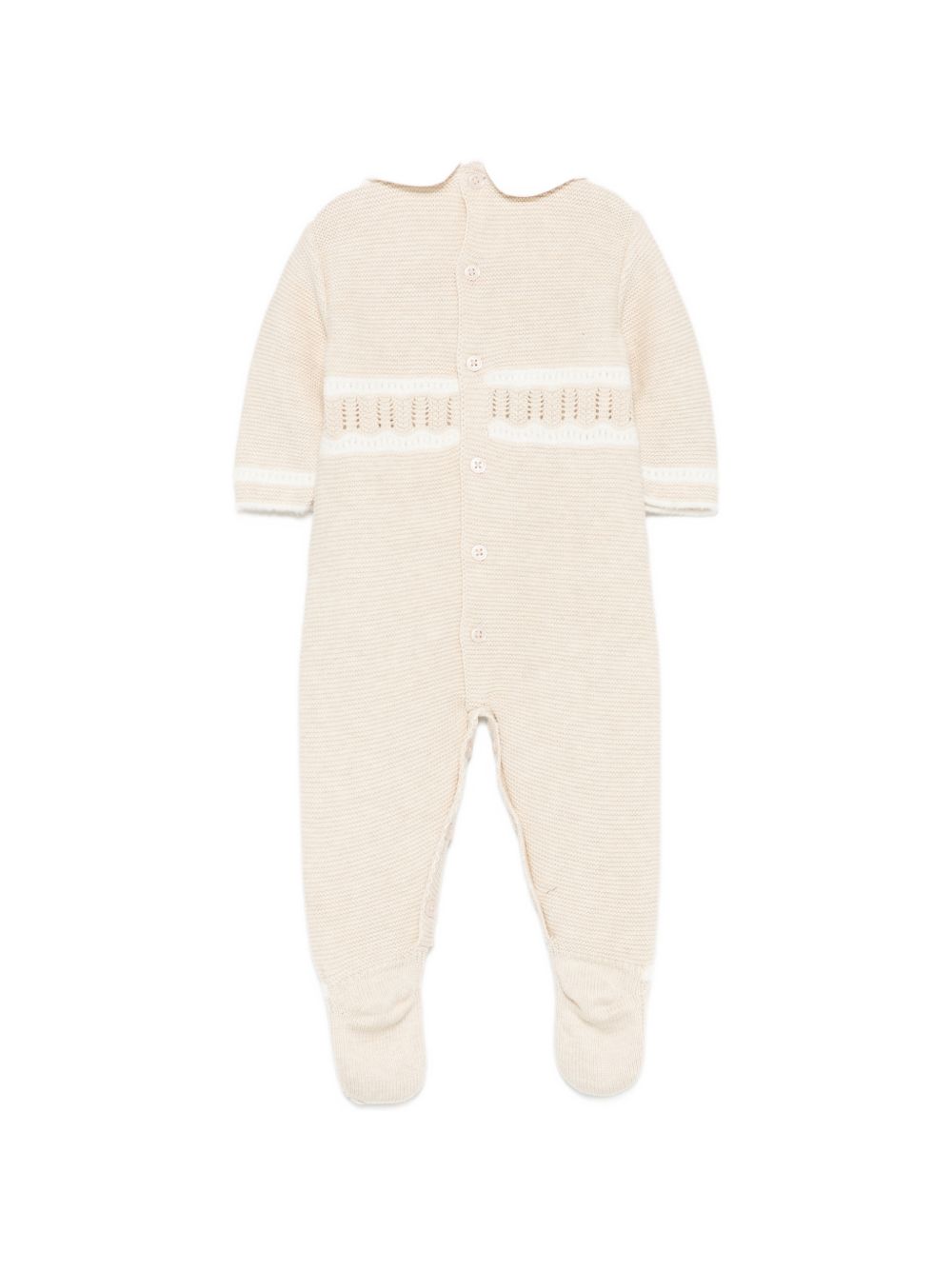 Tutina per neonati Paz Rodriguez Kids beige con lavorazione pointelle 005-124034 7360 PaZ RODRIGUEZ KIDS