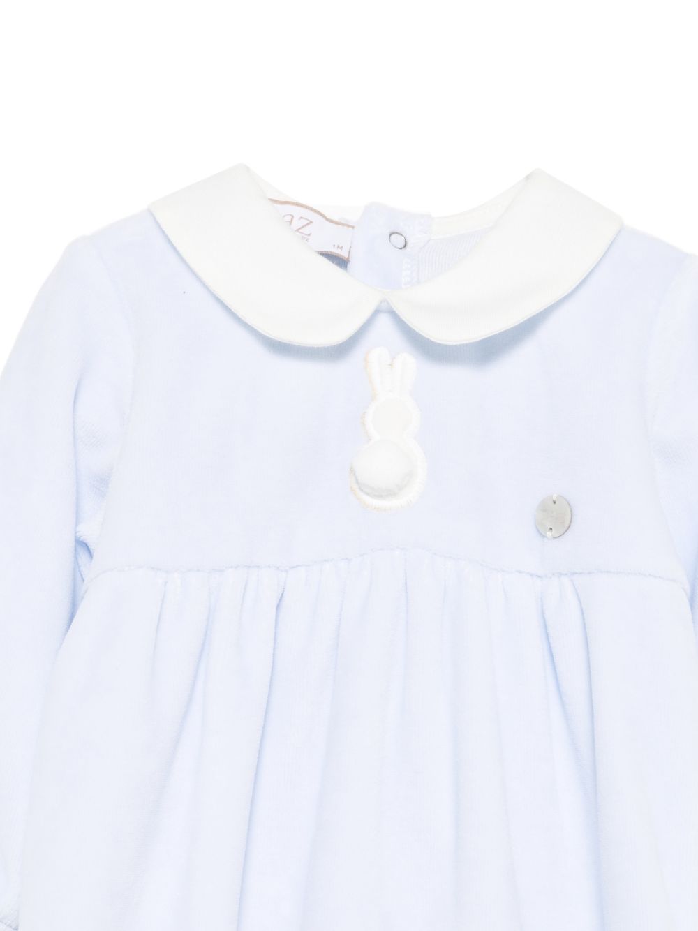 Tutina per neonato Paz Rodriguez Kids azzurra con colletto alla Peter Pan 005-193762 80 PaZ RODRIGUEZ KIDS