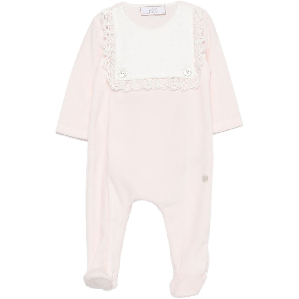 Tutina per neonata Paz Rodriguez Kids rosa con bordo in pizzo 005-193765 37 PaZ RODRIGUEZ KIDS