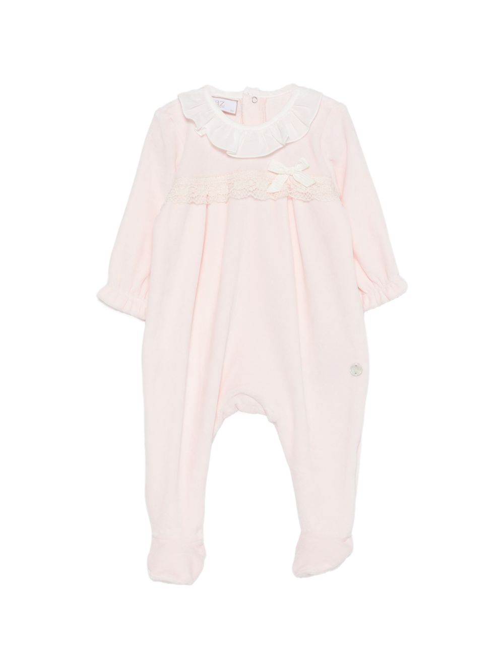 Tutina per neonata Paz Rodriguez Kids rosa con finitura in pizzo 005-193767 37 PaZ RODRIGUEZ KIDS