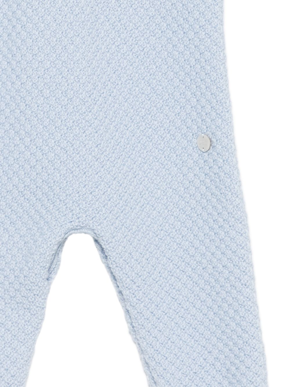 Salopette per neonato Paz Rodriguez Kids azzurra con trama in maglia 007-114139 20 PaZ RODRIGUEZ KIDS