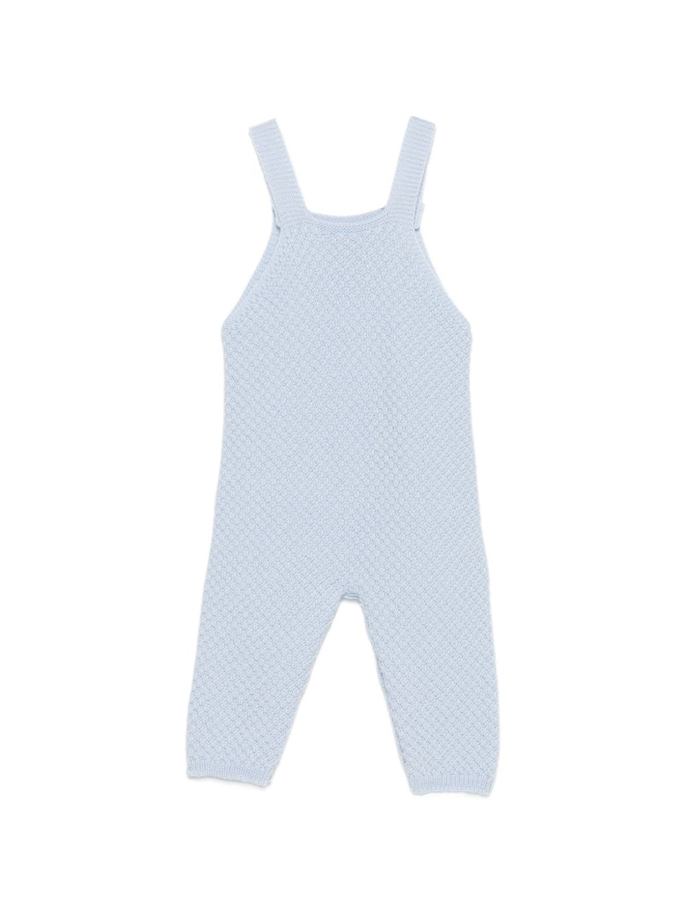 Salopette per neonato Paz Rodriguez Kids azzurra con trama in maglia 007-114139 20 PaZ RODRIGUEZ KIDS