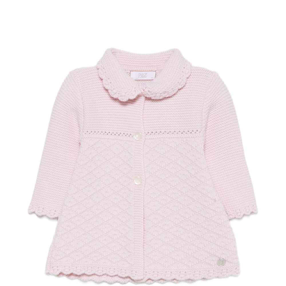 Cappotto per neonata Paz Rodriguez Kids rosa con colletto alla Peter Pan 009-114026 30 PaZ RODRIGUEZ KIDS