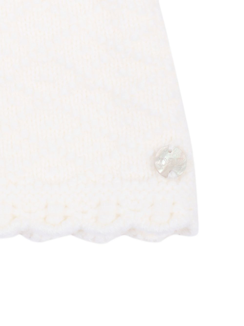 Cappotto per neonata Paz Rodriguez Kids bianco con colletto alla Peter Pan 009-114026 60 PaZ RODRIGUEZ KIDS