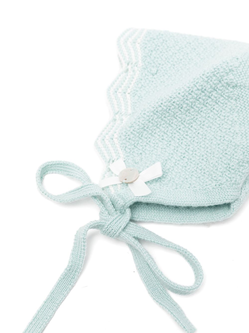 Cappello per neonato Paz Rodriguez Kids azzurro con design lavorato a maglia 011-114131 0316 PaZ RODRIGUEZ KIDS