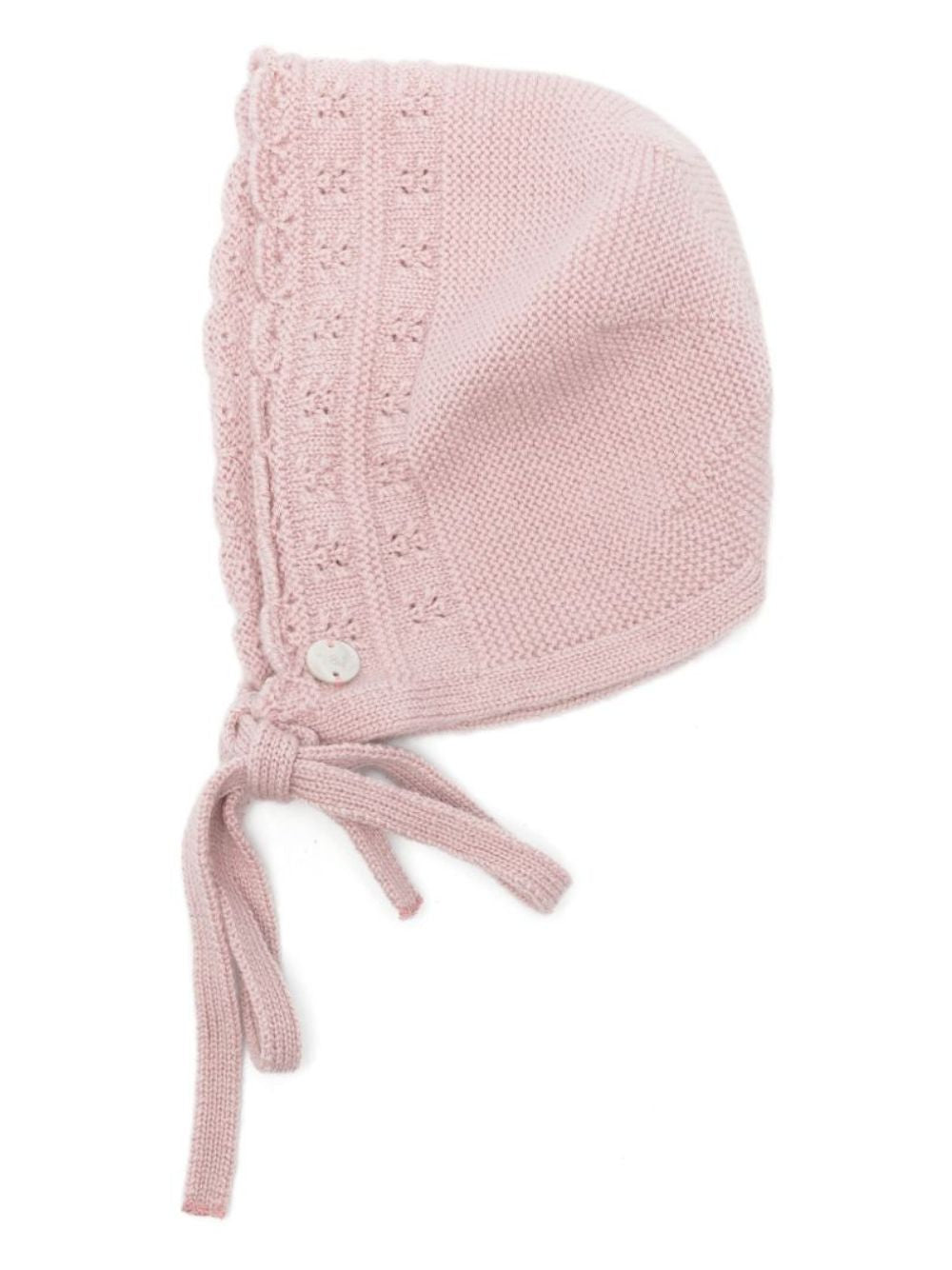 Cappello per neonata Paz Rodriguez Kids rosa con lavorazione pointelle 011-114148 35 PaZ RODRIGUEZ KIDS