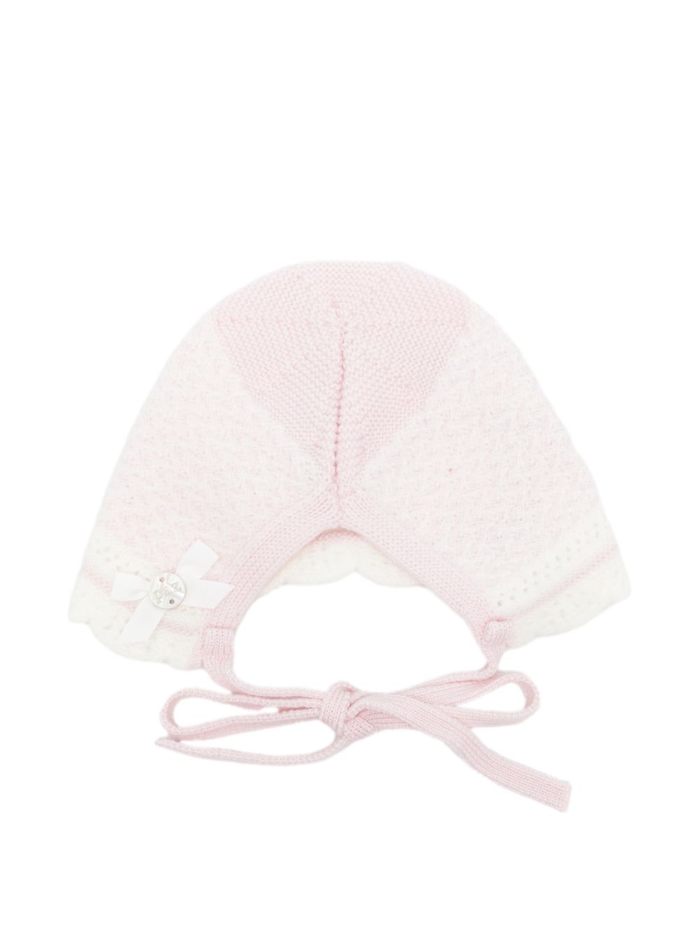 Cappello per neonata Paz Rodriguez Kids rosa con design lavorato a maglia 011-114212 3060 PaZ RODRIGUEZ KIDS