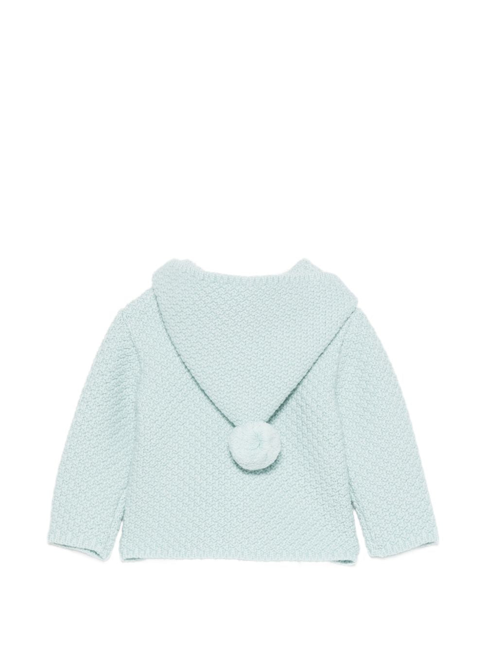 Cappotto per neonato Paz Rodriguez Kids verde con ponpon 012-114140 031 PaZ RODRIGUEZ KIDS