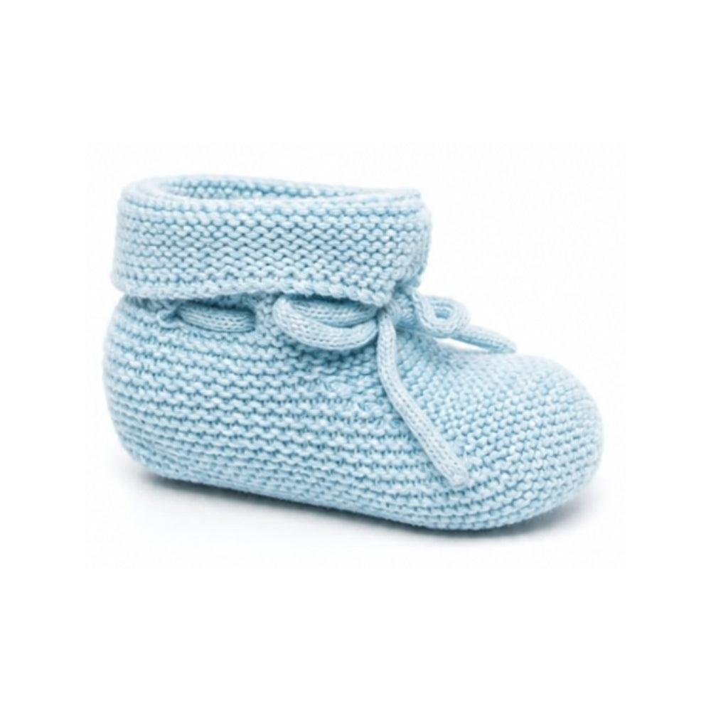 Scarpine primi passi per neonato Paz Rodriguez Kids azzurro con design lavorato a maglia 018-11710 031 PaZ RODRIGUEZ KIDS