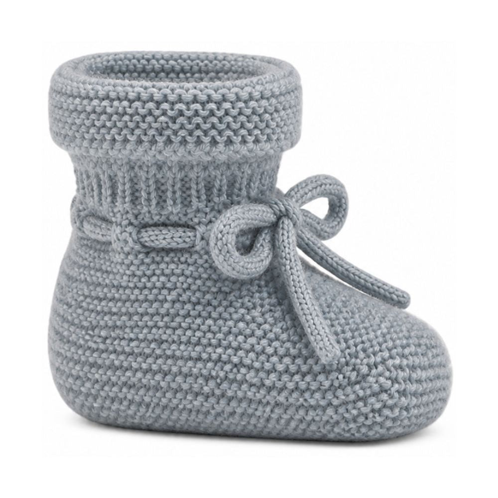 Babbucce per neonati Paz Rodriguez blu con fiocco sul davanti 018-11710 180 PaZ RODRIGUEZ KIDS