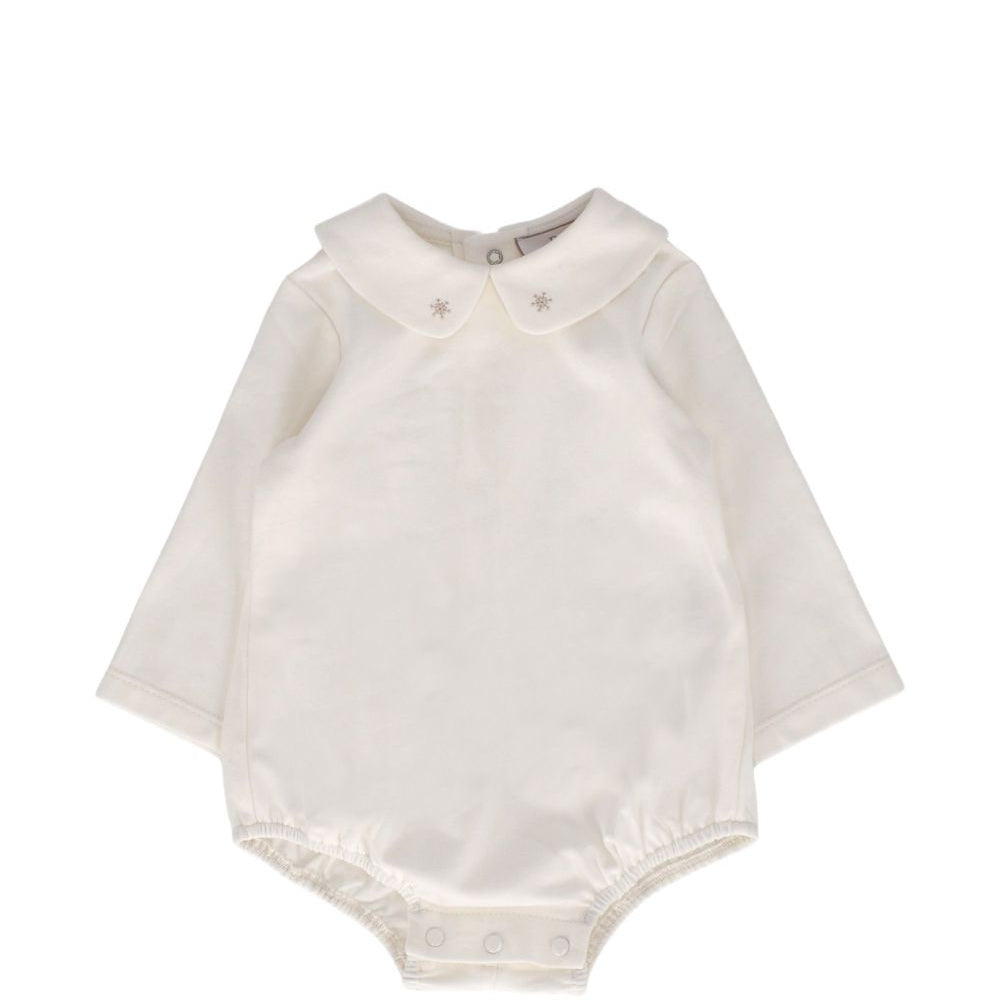 Tutina per neonati Paz Rodriguez Kids bianca con colletto alla Peter Pan 020-194068 6064 PaZ RODRIGUEZ KIDS