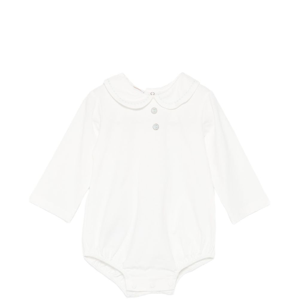 Tutina per neonati Paz Rodriguez Kids bianca con colletto alla Peter Pan 020-99843J 6003 PaZ RODRIGUEZ KIDS