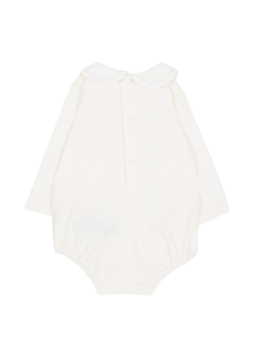Tutina per neonati Paz Rodriguez Kids bianca con cuciture a contrasto 020-99843J 6080 PaZ RODRIGUEZ KIDS