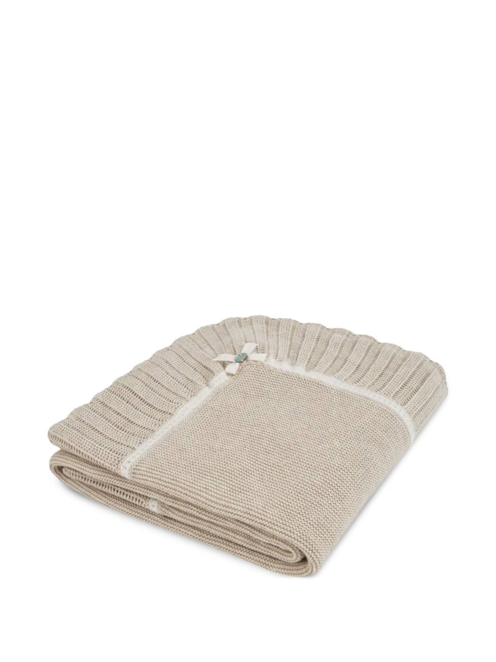 Coperta per neonata Paz Rodriguez Kids beige con orlo a smerlo 029-124039 7360 PaZ RODRIGUEZ KIDS