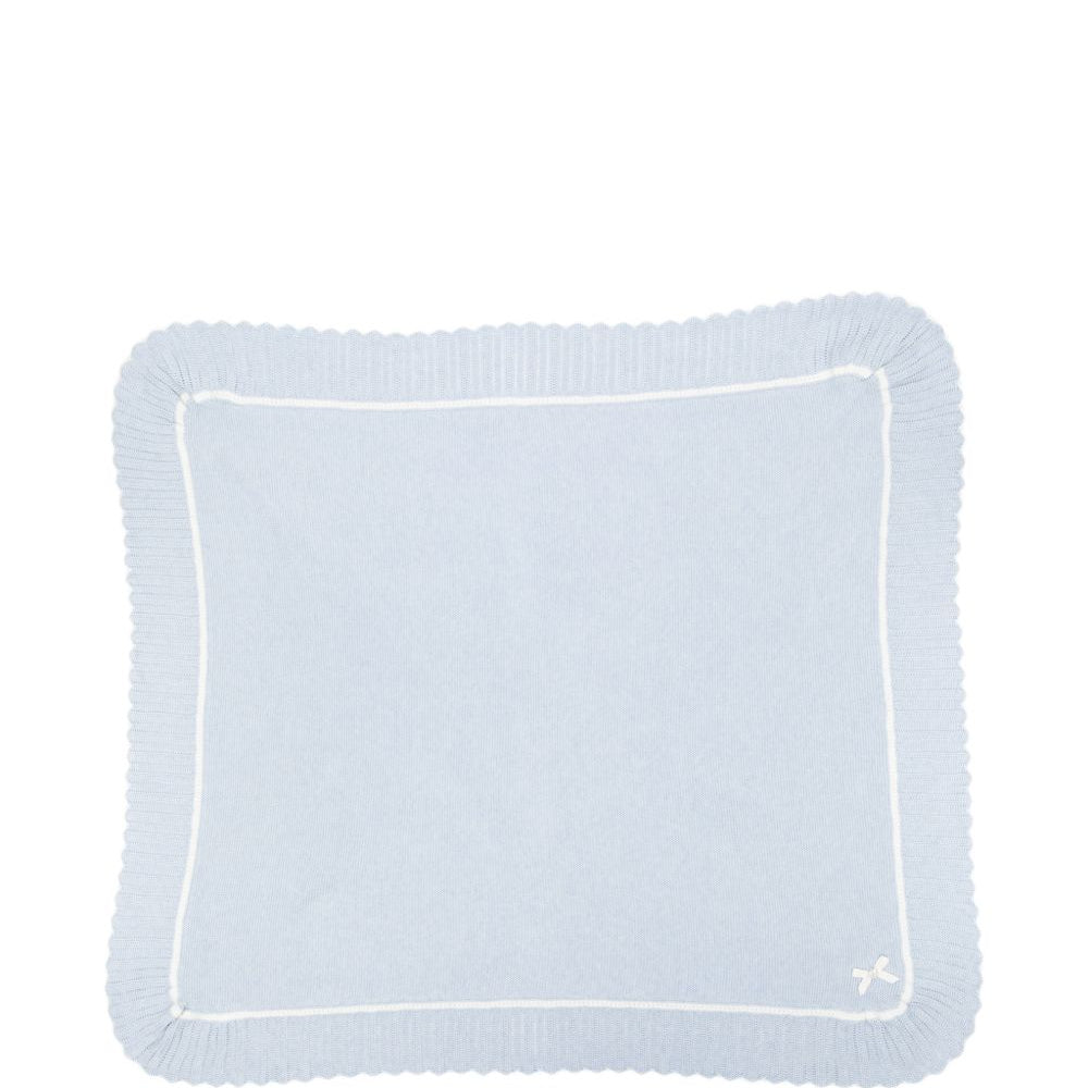 Coperta per neonata Paz Rodriguez Kids azzurra con orlo a smerlo 029-124039 8060 PaZ RODRIGUEZ KIDS