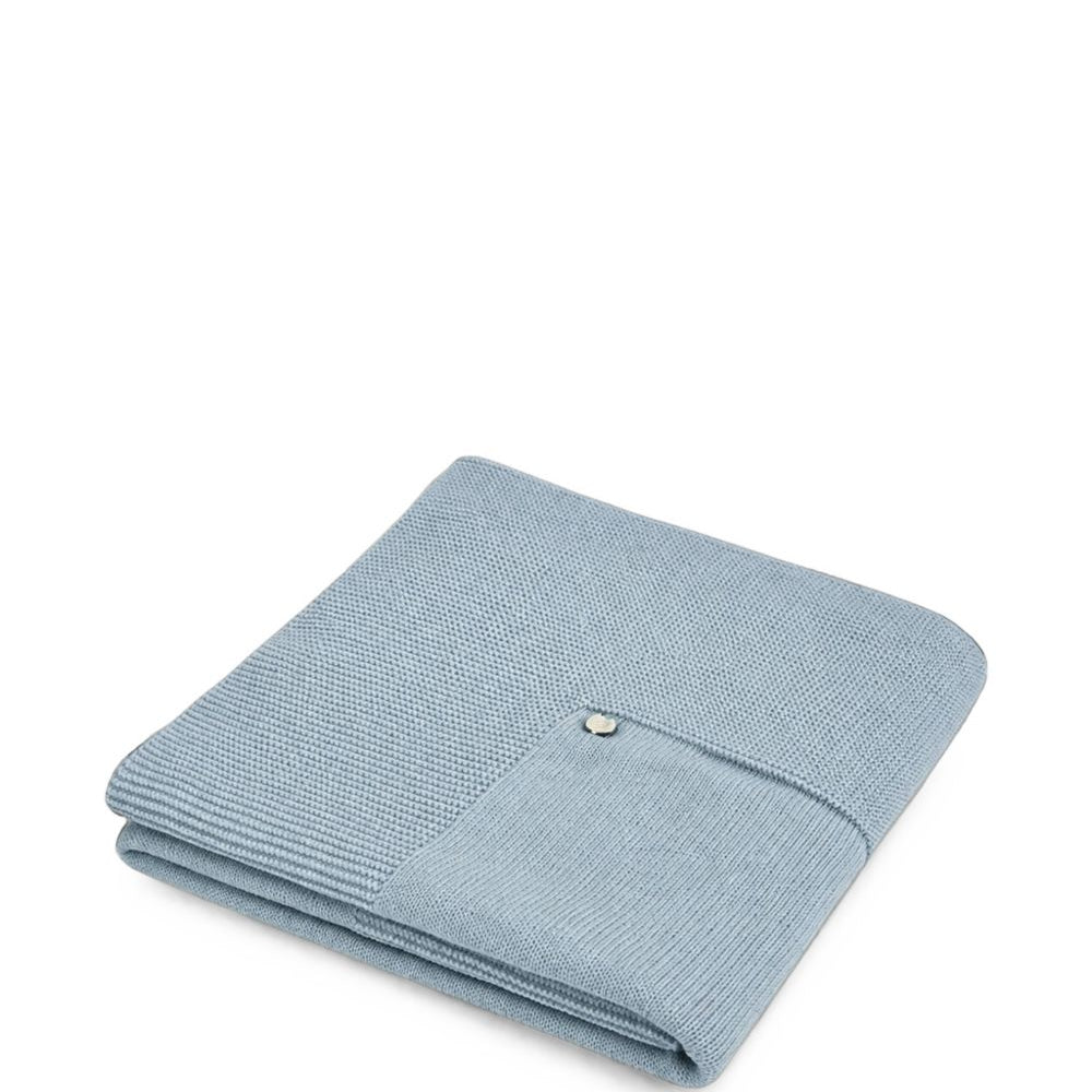 Coperta per neonato Paz Rodriguez Kids azzurra con placca con logo 031-01857J 180 PaZ RODRIGUEZ KIDS