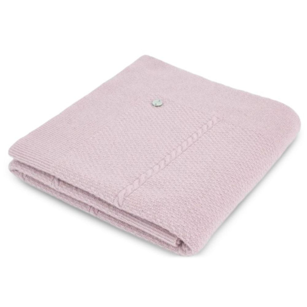 Coperta per neonata Paz Rodriguez Kids rosa con placca con logo 031-114060 37 PaZ RODRIGUEZ KIDS