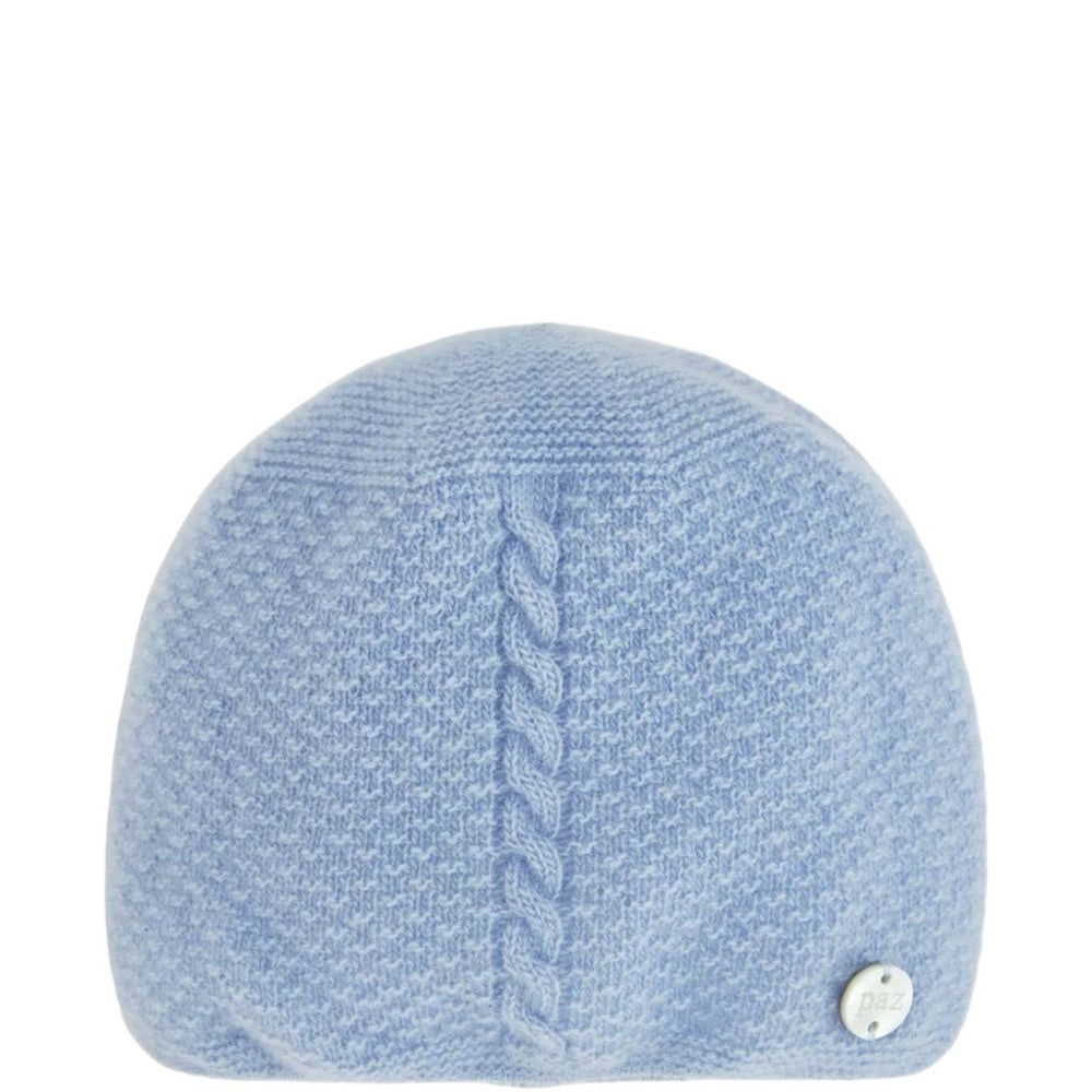 Berretto per neonata Paz Rodriguez Kids azzurro con maglia intrecciata 040-114056 80 PaZ RODRIGUEZ KIDS