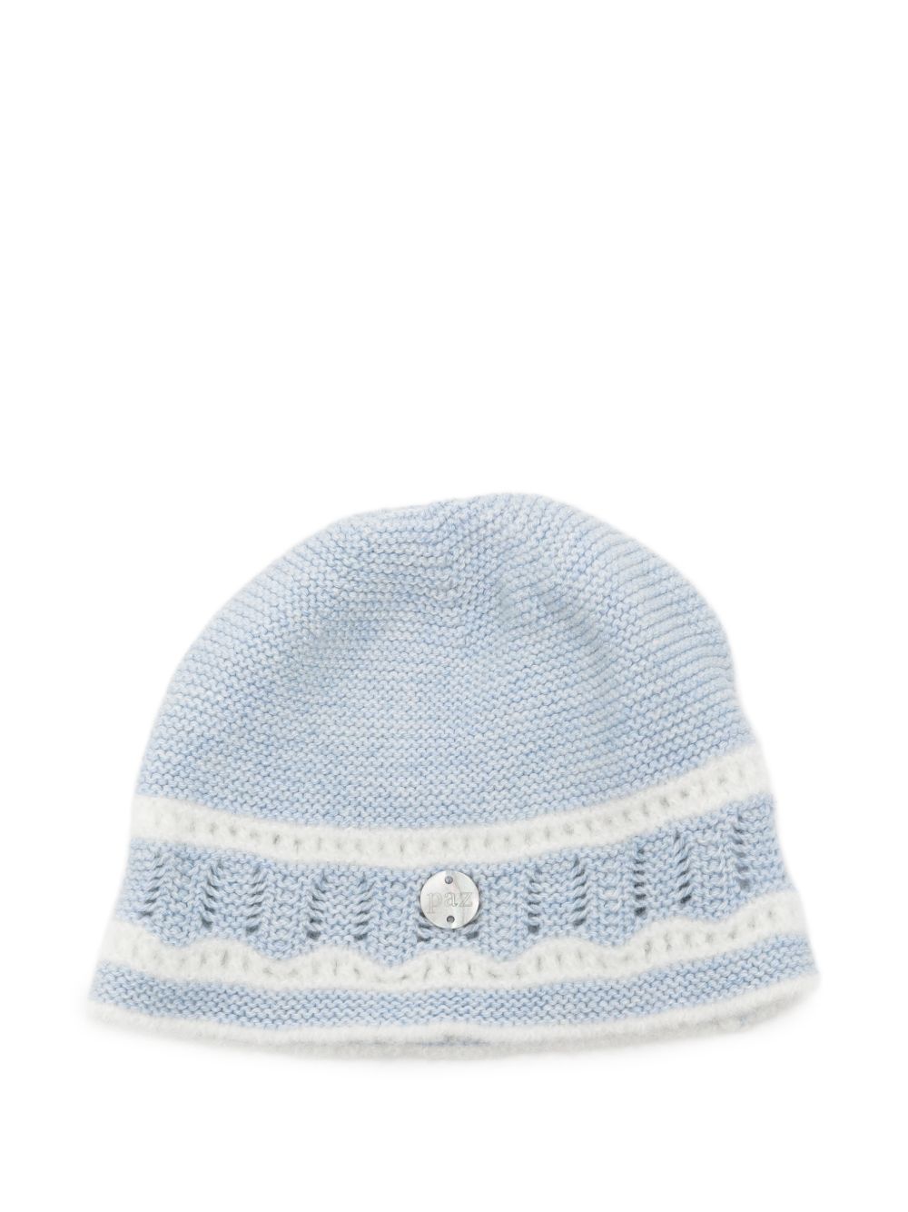 Cappello per neonati Paz Rodriguez Kids azzurro con lavorazione pointelle 040-124033 8060 PaZ RODRIGUEZ KIDS