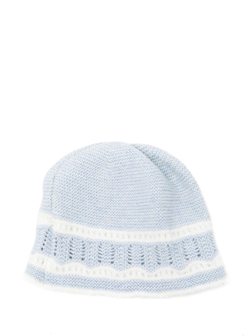 Cappello per neonati Paz Rodriguez Kids azzurro con lavorazione pointelle 040-124033 8060 PaZ RODRIGUEZ KIDS