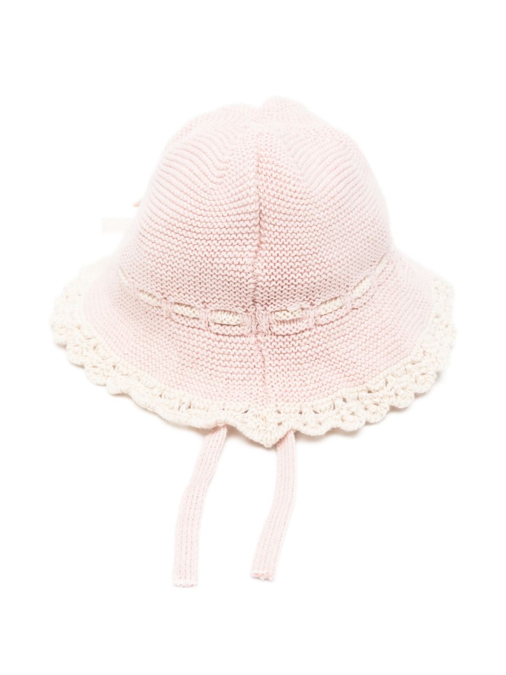 Cappello per neonata Paz Rodriguez Kids rosa con rifinitura all'uncinetto 040-124112 3273 PaZ RODRIGUEZ KIDS