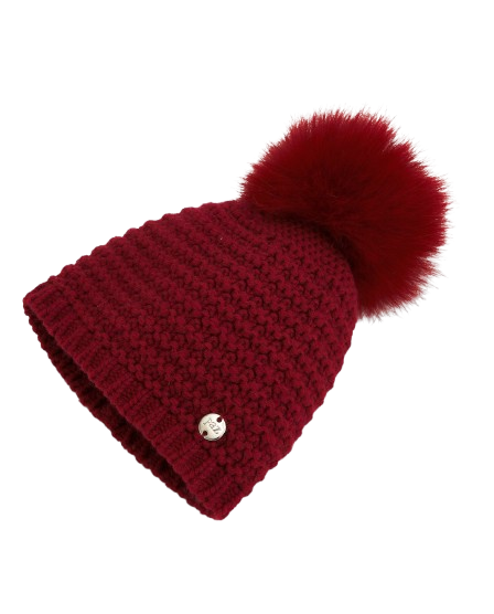Cappello per neonati Paz Rodriguez Kids rosso con pompon 040-130945 55 PaZ RODRIGUEZ KIDS