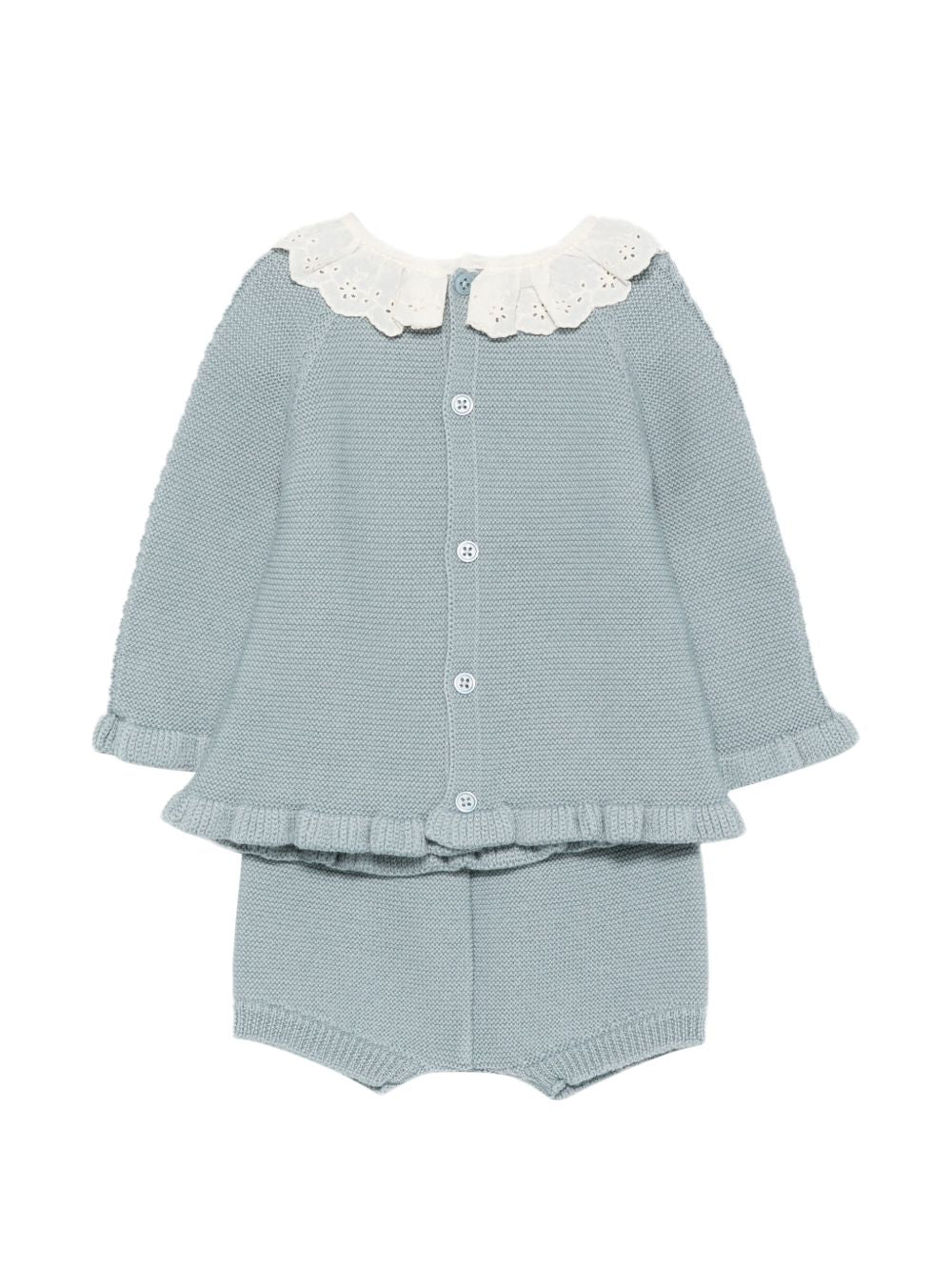 Completo per neonati Paz Rodriguez Kids azzurro con maglia a trecce 114170 114172 180 PaZ RODRIGUEZ KIDS