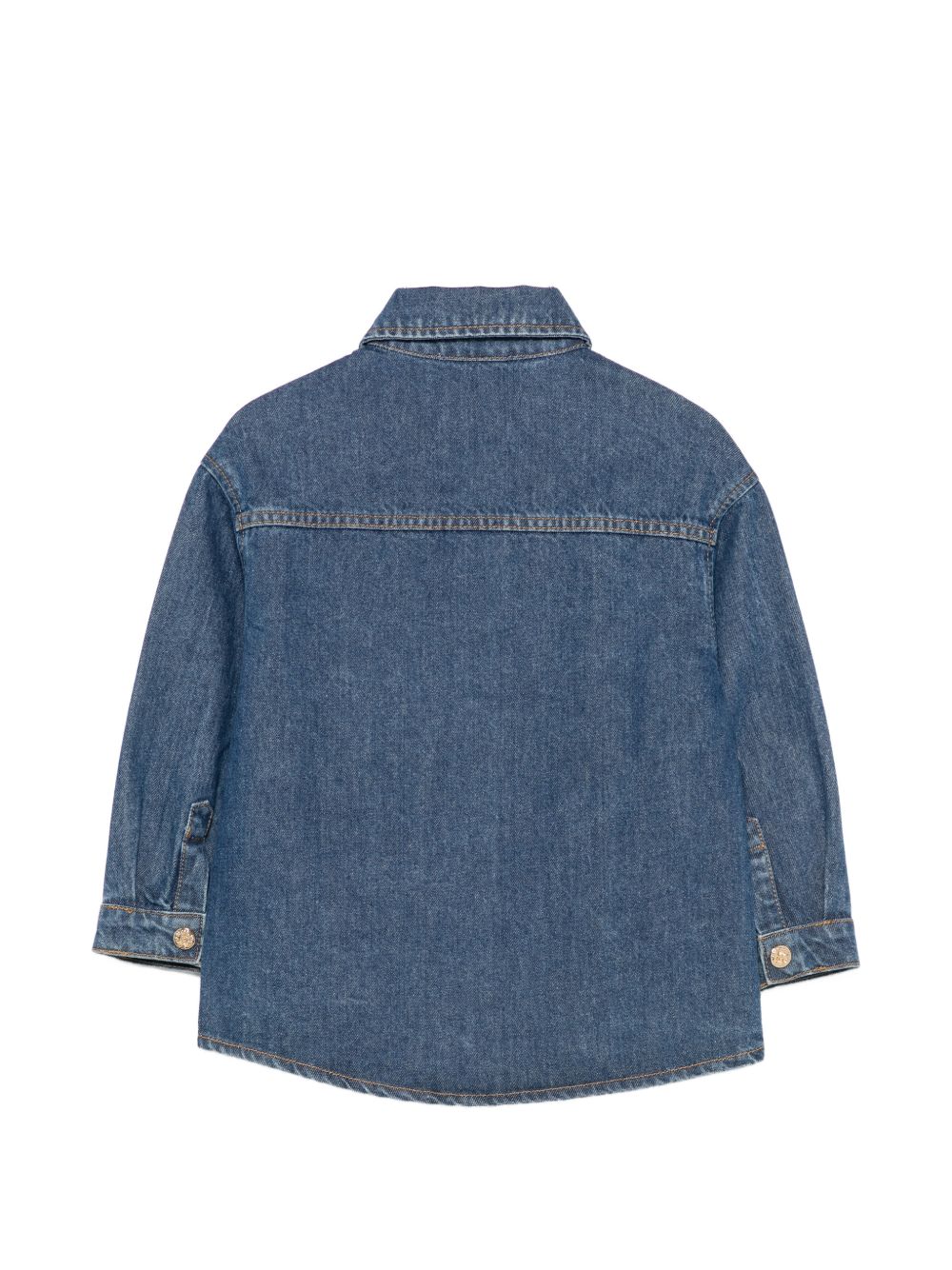 Giacca per bambina Roberto Cavalli Kids denim con effetto sfumato CGA26002CA DENIM BLUE MEDIUM ROBERTO CAVALLI KIDS