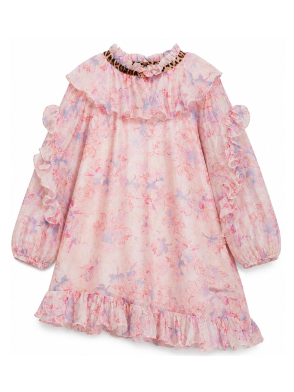 Abito per bambina Roberto Cavalli Junior rosa con rifiniture floreali CGA26061VE CALICANTO ROBERTO CAVALLI KIDS
