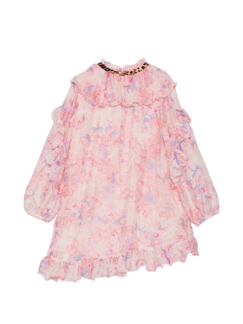 Abito per bambina Roberto Cavalli Junior rosa con rifiniture floreali CGA26061VE CALICANTO ROBERTO CAVALLI KIDS