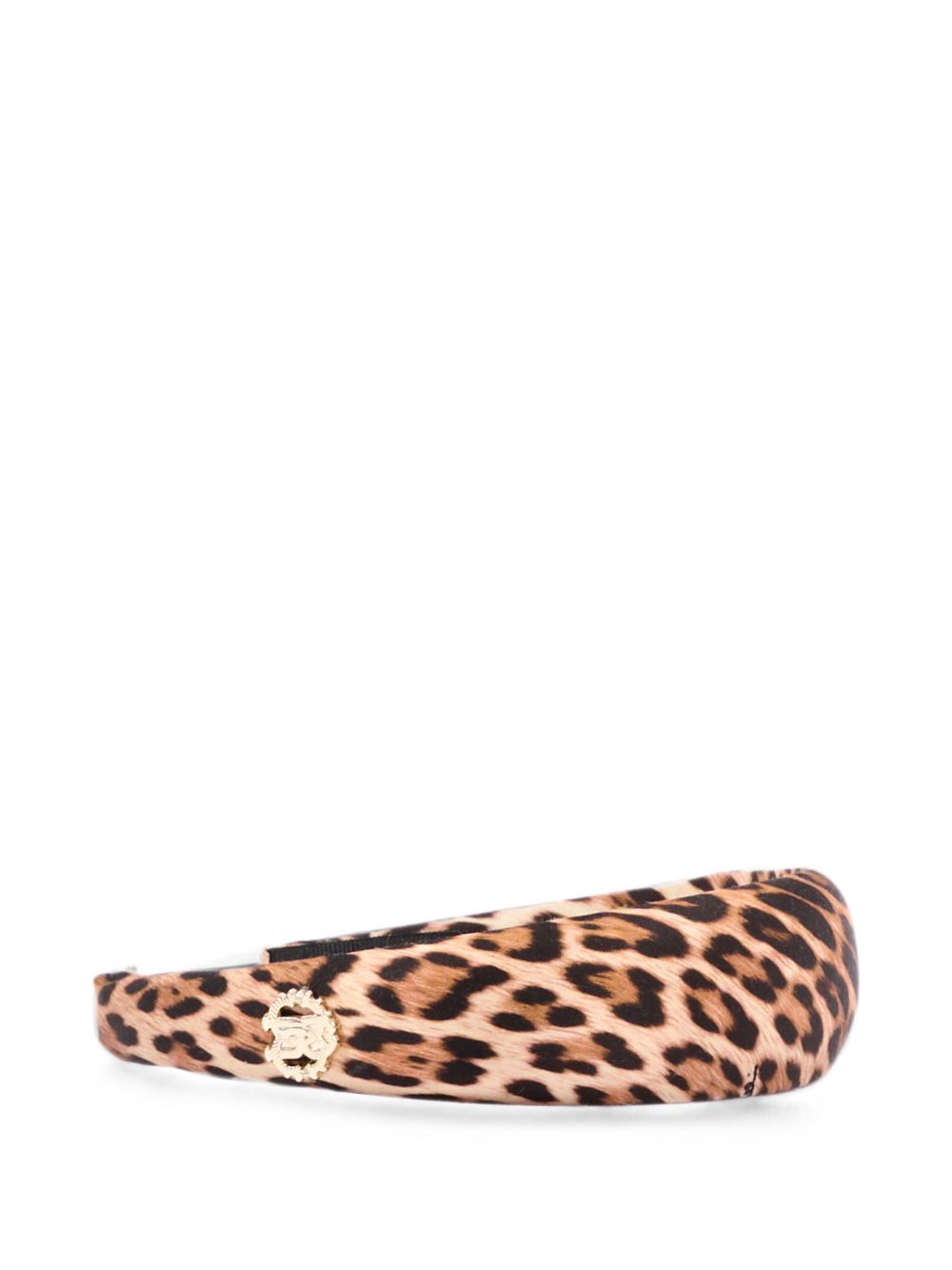 Cerchietto per bambina Roberto Cavalli Kids marrone con stampa leopardata CGA26126FR GIAGUARO NATURALE ROBERTO CAVALLI KIDS