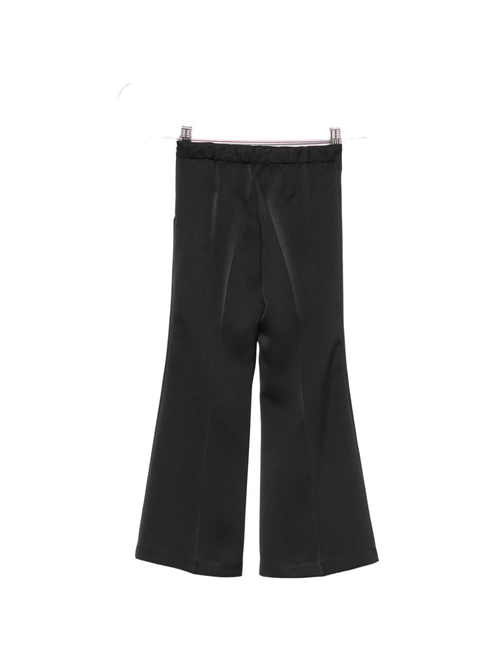 Pantaloni per bambina Roberto Cavalli Kids neri a zampa con decorazioni a bottone CGA26162PA BLACK ROBERTO CAVALLI KIDS