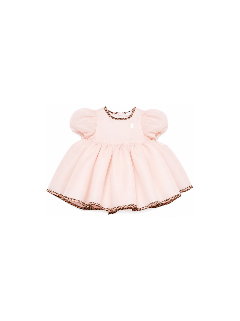 Abito per neonata Roberto Cavalli Kids rosa con dettagli animalier CIA26015VE PINK HEAVENLY ROBERTO CAVALLI KIDS