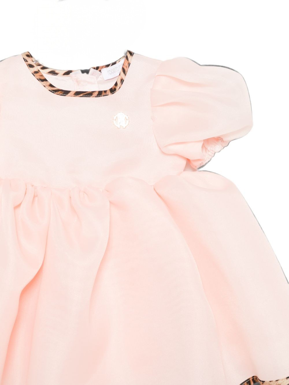 Abito per neonata Roberto Cavalli Kids rosa con dettagli animalier CIA26015VE PINK HEAVENLY ROBERTO CAVALLI KIDS