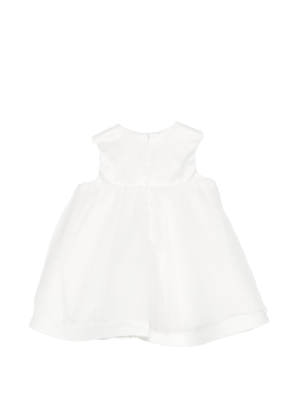 Abito per bambina Roberto Cavalli Kids bianco ricamato con logo CLA26054VE AVORIO CANNOLI CREAM ROBERTO CAVALLI KIDS