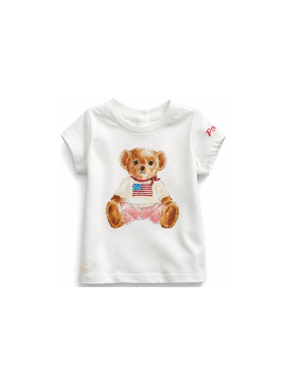 T-shirt per neonata Polo Ralph Lauren Kids bianca con stampa Polo Bear 310844732 001 Ralph Lauren kids