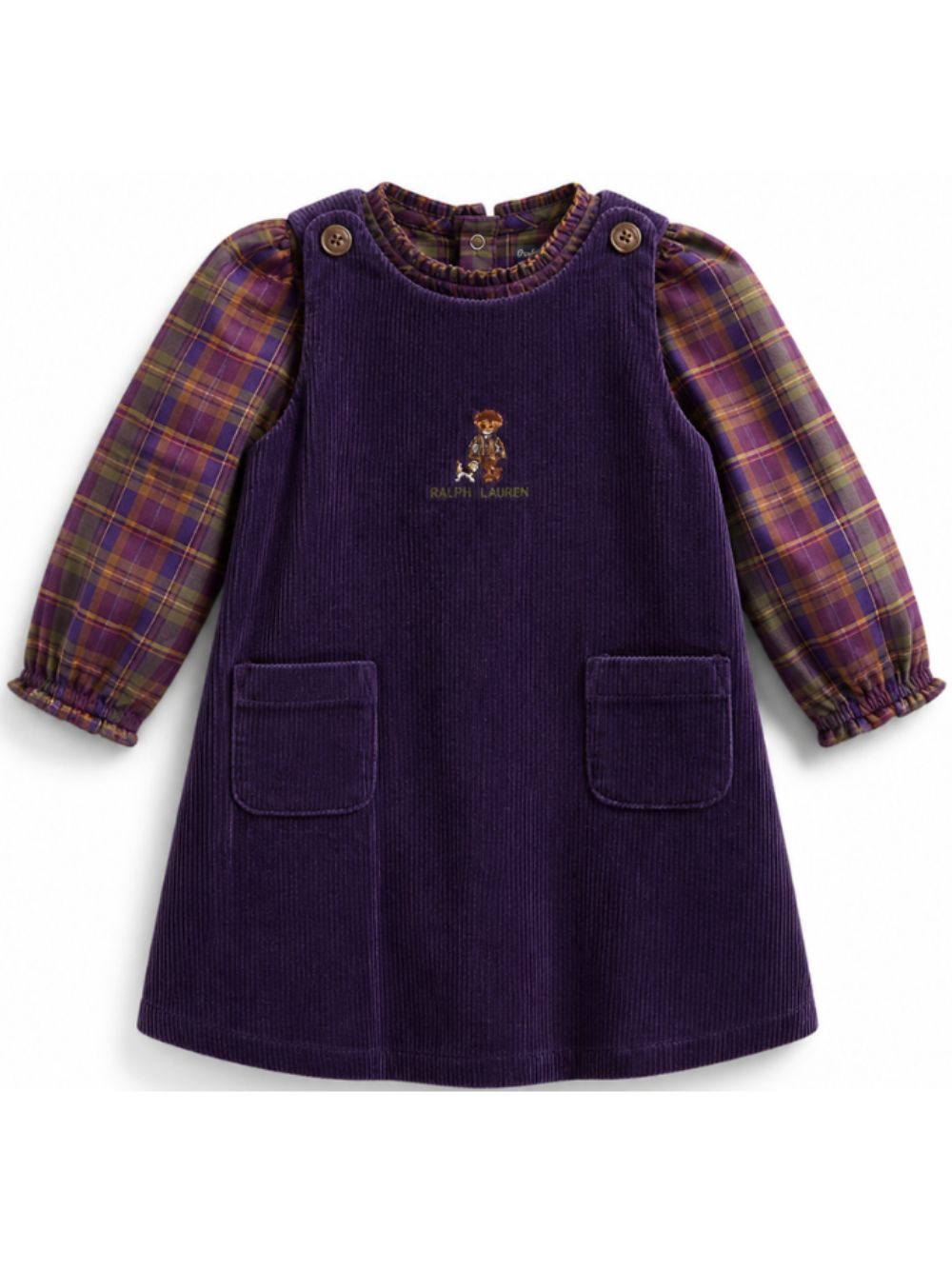 Set abitino per neonata Polo Raphl Lauren viola con stampa 310B26841 001 Ralph Lauren kids