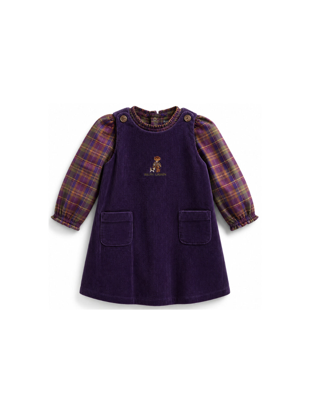 Set abitino per neonata Polo Raphl Lauren viola con stampa 310B26841 001 Ralph Lauren kids