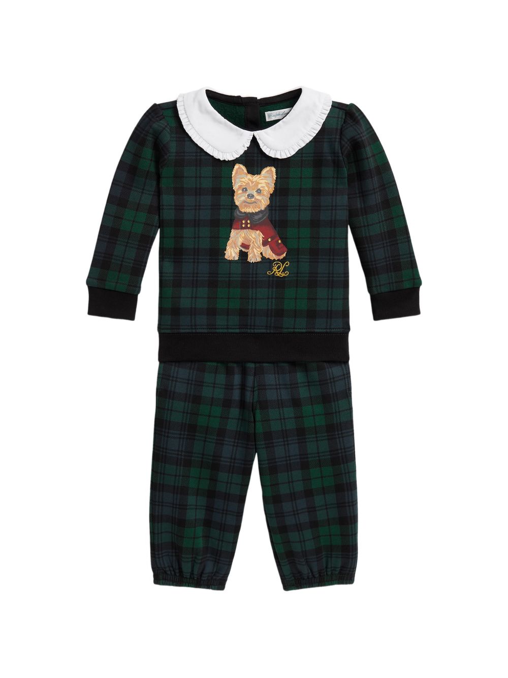 Completo per neonata Polo Ralph Lauren Kids blu con motivo a quadri 310B28628 001 Ralph Lauren kids