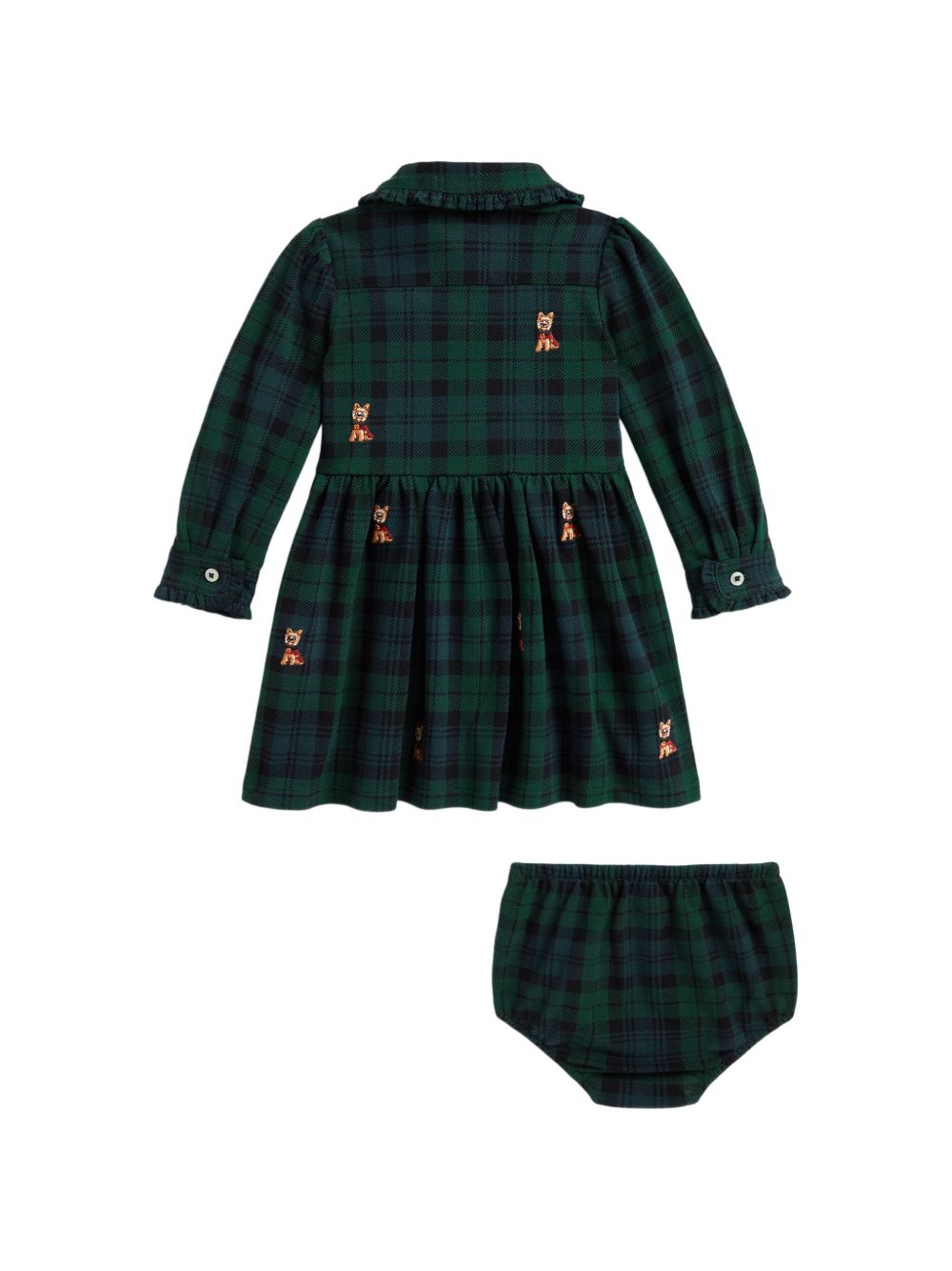 Abito per neonata Polo Ralph Lauren Kids verde con motivo a quadri 310B28634 001 Ralph Lauren kids