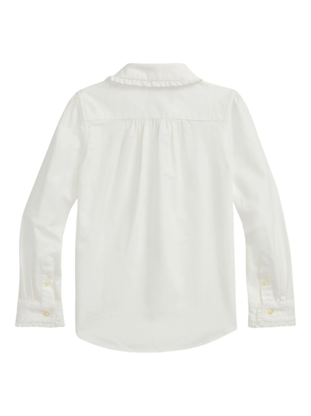 Camicia per bambina Ralph Lauren Kids bianca a maniche lunghe 312929954 004 Ralph Lauren kids