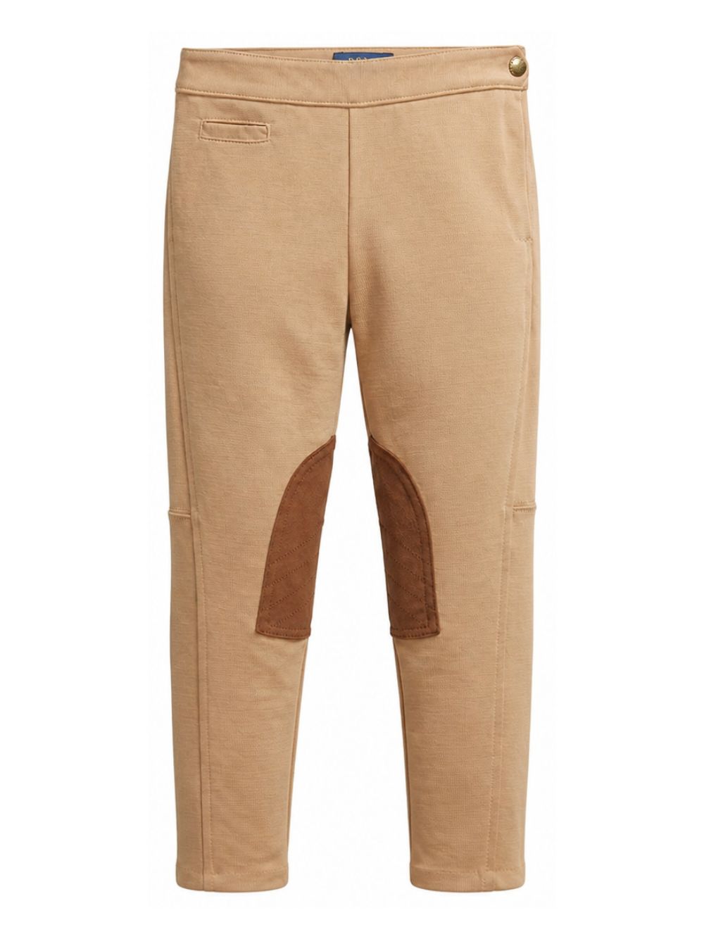 Leggings per bambina Polo Ralph Lauren Kids beige con toppe sulle gambe 312934360 001 Ralph Lauren kids