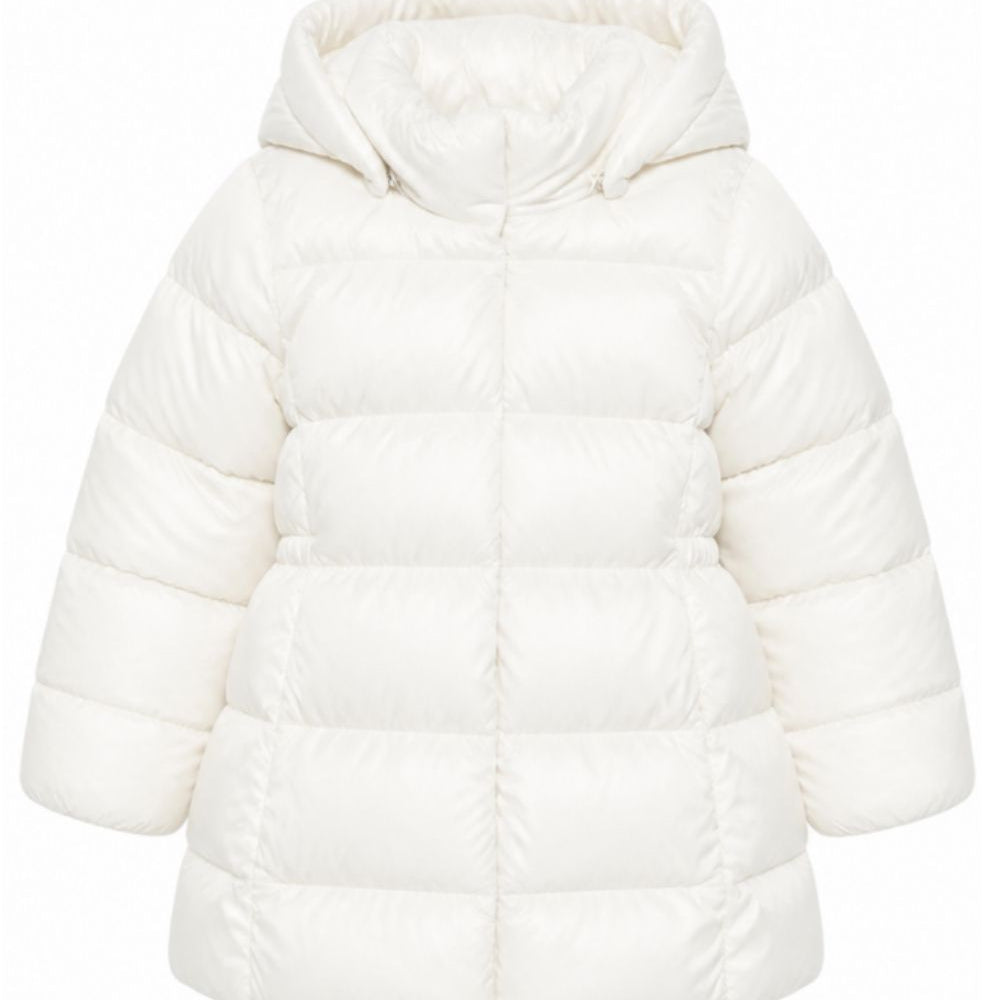 Giubbino per bambina Ralph Lauren Kids bianco imbottito con cappuccio 312970094 002 Ralph Lauren kids