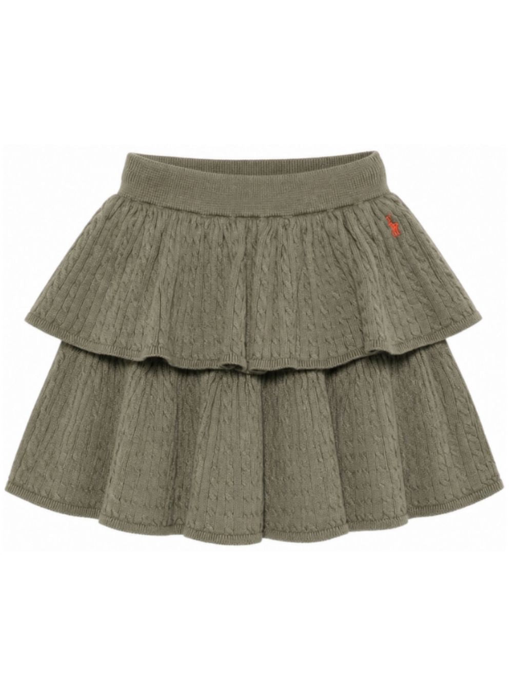 Gonna per bambina Polo Ralph Lauren Kids verde con design a maglia 312B25871 001 Ralph Lauren kids
