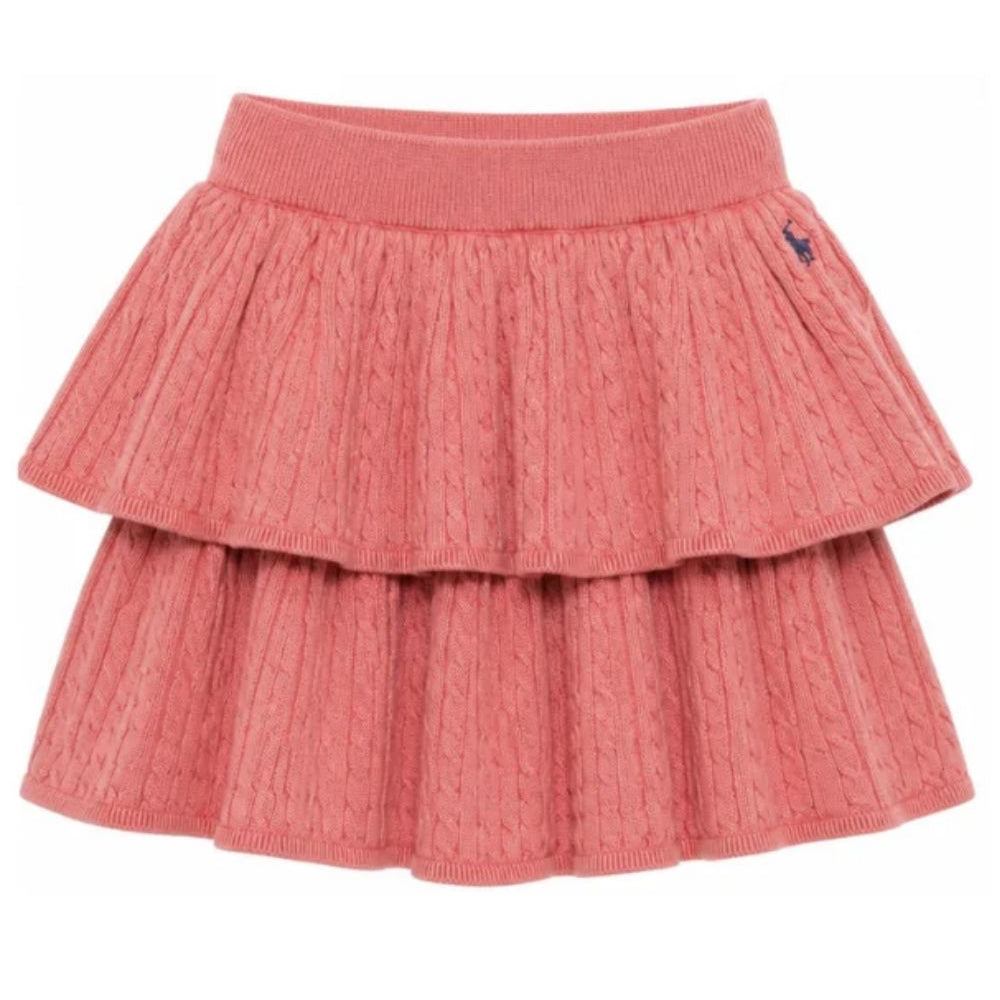 Gonna per bambina Polo Ralph Lauren Kids rosa con design a maglia 312B25871 002 Ralph Lauren kids